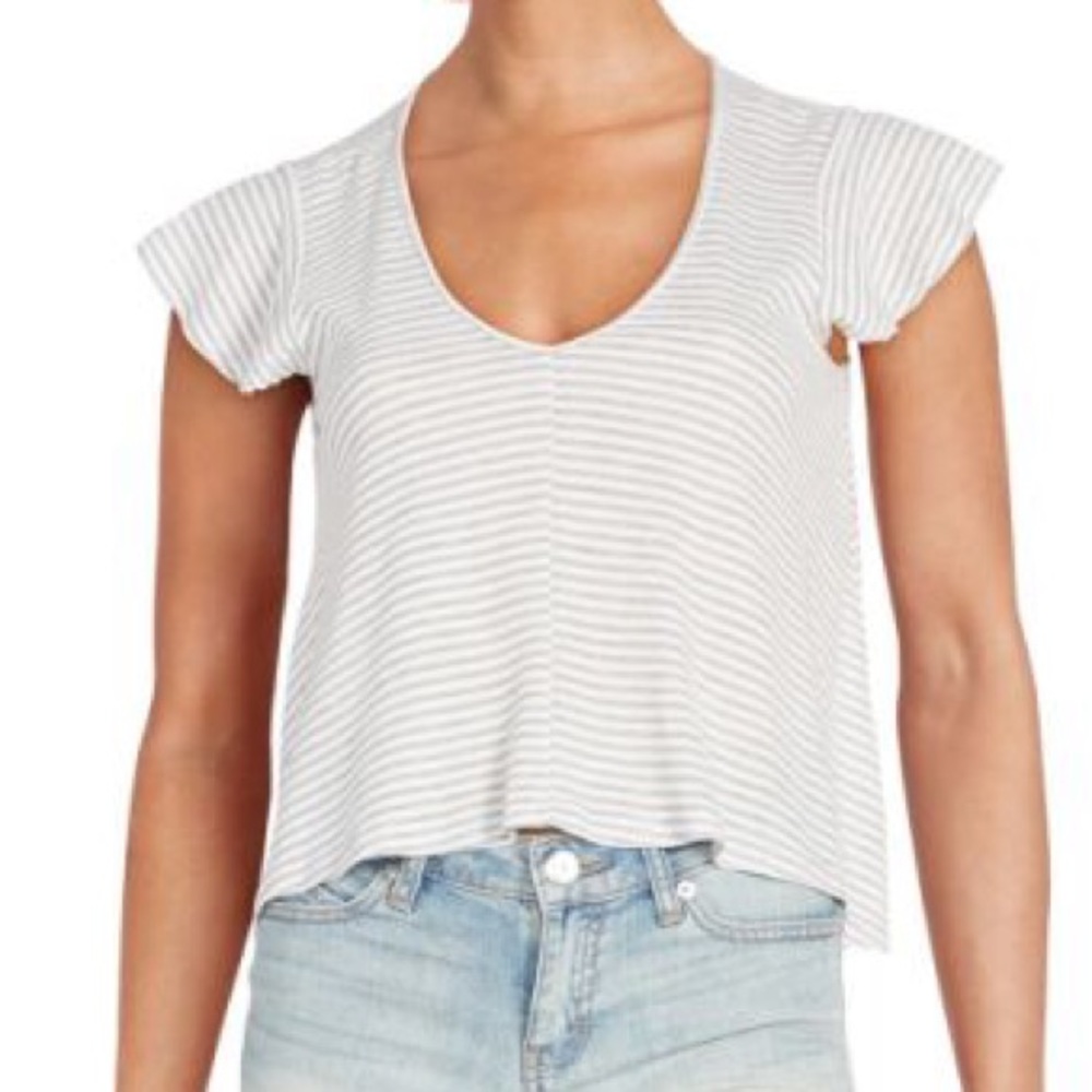 BCBGeneration Stripe Crop top